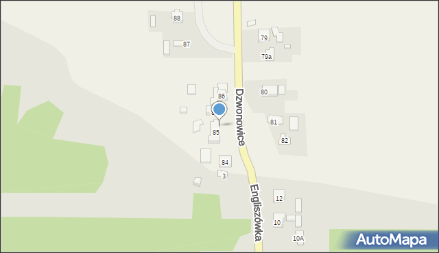 Dzwonowice, Dzwonowice, 85A, mapa Dzwonowice