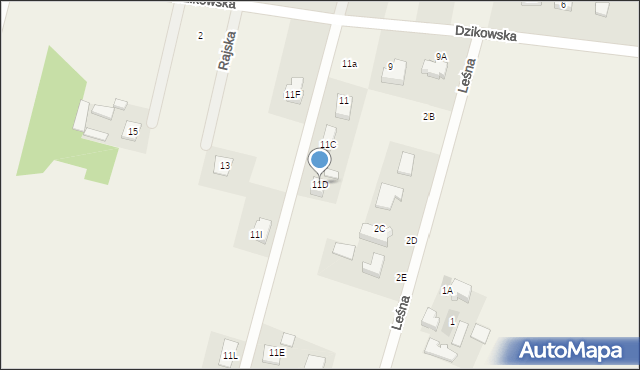 Fasty, Dzikowska, 11D, mapa Fasty
