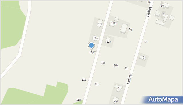 Fasty, Dzikowska, 11p, mapa Fasty