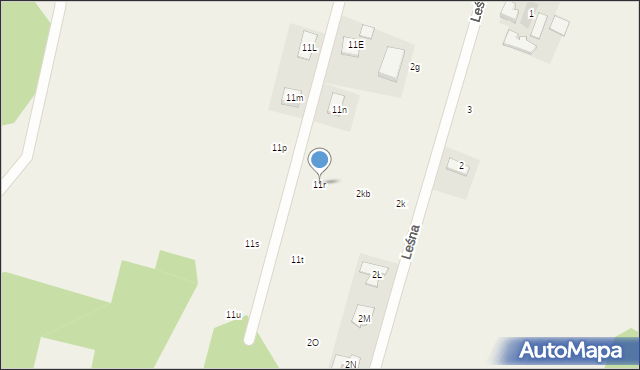 Fasty, Dzikowska, 11r, mapa Fasty