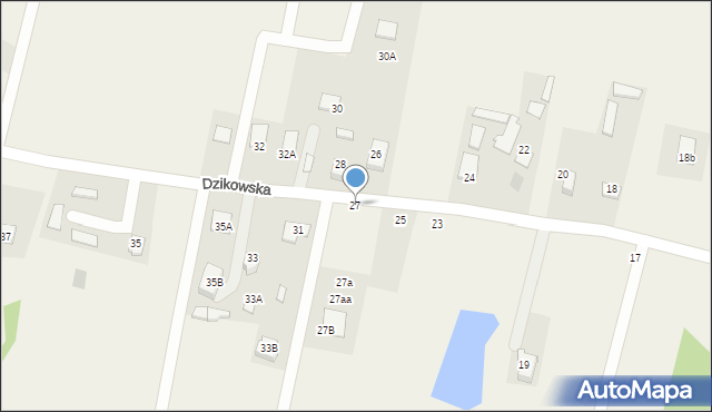Fasty, Dzikowska, 27, mapa Fasty