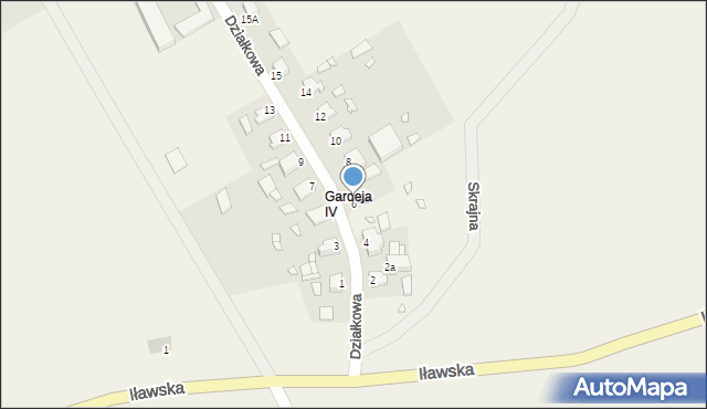 Gardeja, Działkowa, 6, mapa Gardeja