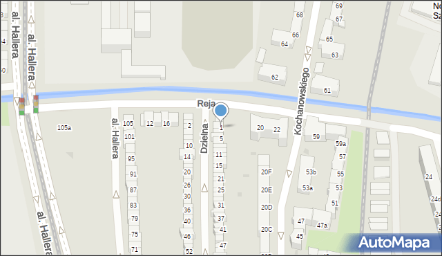 Gdańsk, Dzielna, 1, mapa Gdańska