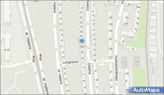 Gdańsk, Dzielna, 52, mapa Gdańska