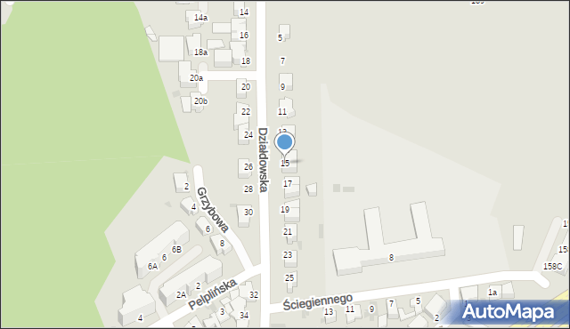 Gdynia, Działdowska, 15, mapa Gdyni