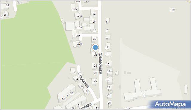 Gdynia, Działdowska, 24, mapa Gdyni