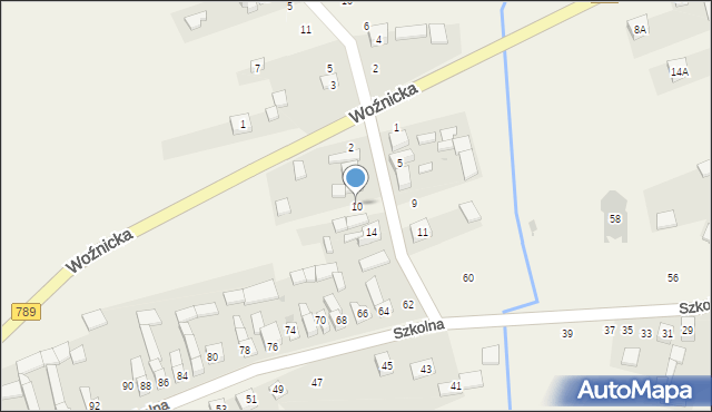 Gniazdów, Dzielna, 10, mapa Gniazdów