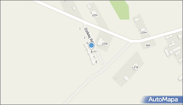 Gołaszyn, Dzikiej Róży, 6, mapa Gołaszyn