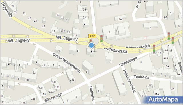 Gorzów Wielkopolski, Dzieci Wrzesińskich, 7, mapa Gorzów Wielkopolski