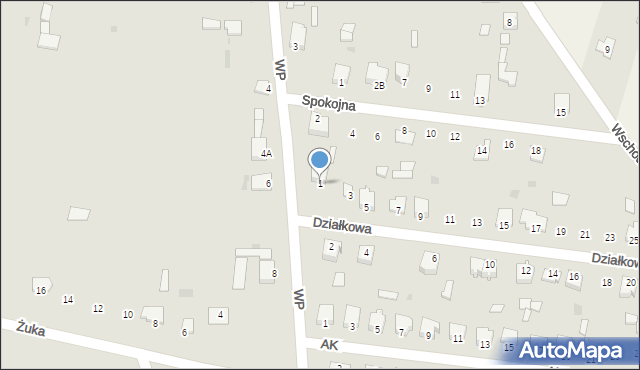 Gowarczów, Działkowa, 1, mapa Gowarczów