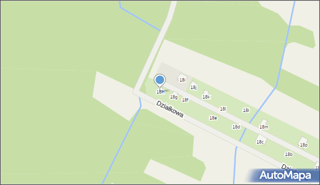 Grabina Radziwiłłowska, Działkowa, 18h, mapa Grabina Radziwiłłowska