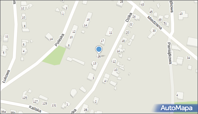 Gubin, Dzika, 15, mapa Gubin