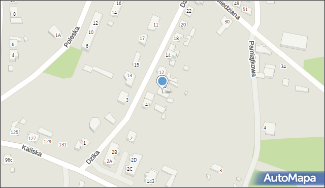 Gubin, Dzika, 8, mapa Gubin