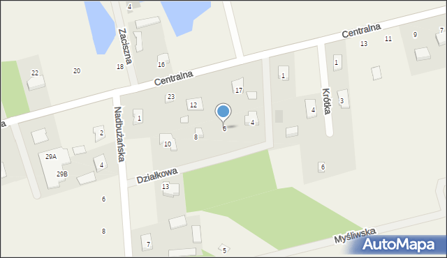 Gulczewo, Działkowa, 6, mapa Gulczewo