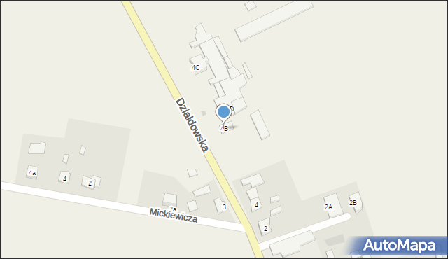 Iłowo-Wieś, Działdowska, 4B, mapa Iłowo-Wieś