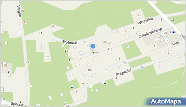 Iły, Działkowiczów, 5, mapa Iły