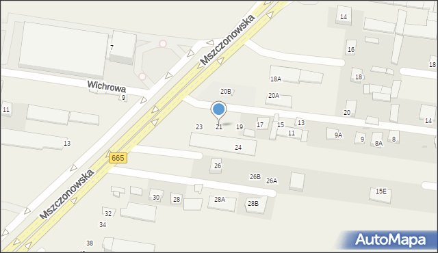 Janki, Działkowa, 21, mapa Janki