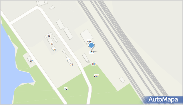 Januszkowice, Działkowca, 103, mapa Januszkowice