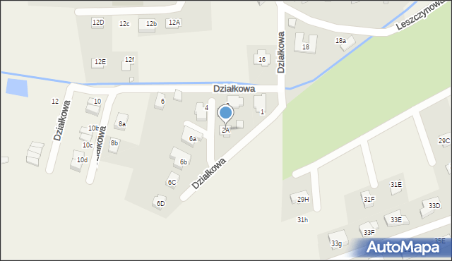 Jeżów Sudecki, Działkowa, 2A, mapa Jeżów Sudecki