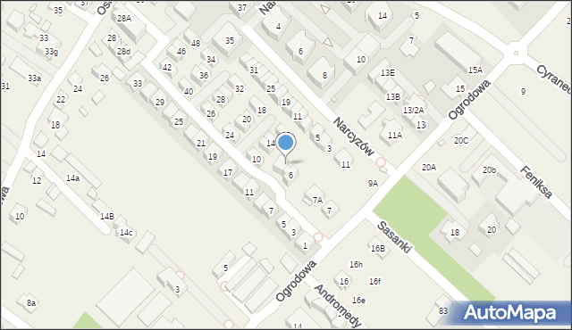 Józefosław, Dzikiego Wina, 8, mapa Józefosław