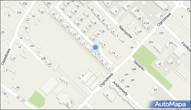 Józefosław, Dzikiego Wina, 9, mapa Józefosław