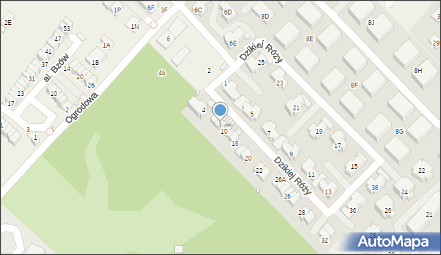 Józefosław, Dzikiej Róży, 8, mapa Józefosław