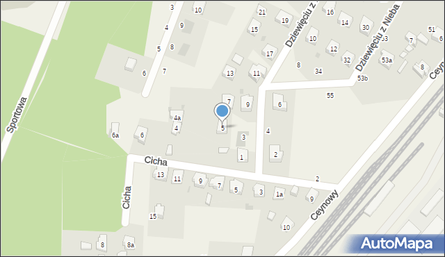 Kaliska, Dziewięciu z Nieba, 5, mapa Kaliska