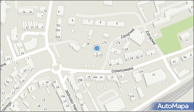 Kamień Pomorski, Dziwnowska, 2, mapa Kamień Pomorski