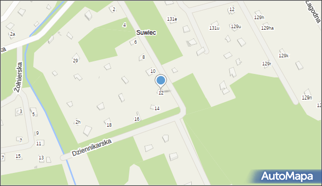 Kamieńczyk, Dziennikarska, 12, mapa Kamieńczyk