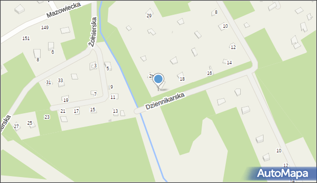 Kamieńczyk, Dziennikarska, 20, mapa Kamieńczyk