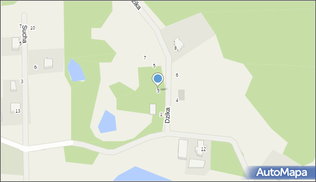 Kobysewo, Dzika, 3, mapa Kobysewo