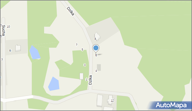 Kobysewo, Dzika, 6, mapa Kobysewo