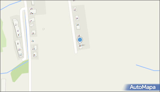 Łąka Prudnicka, Działkowa, 20, mapa Łąka Prudnicka