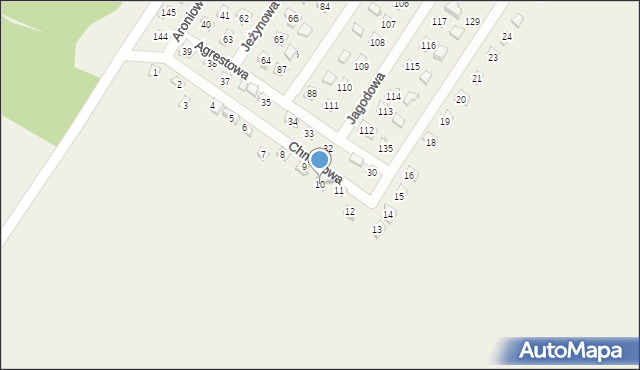 Lgiń, Działki, 10, mapa Lgiń