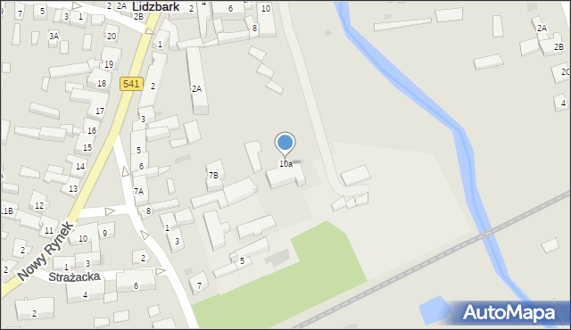 Lidzbark, Działdowska, 10a, mapa Lidzbark