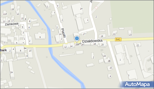 Lidzbark, Działdowska, 16A, mapa Lidzbark