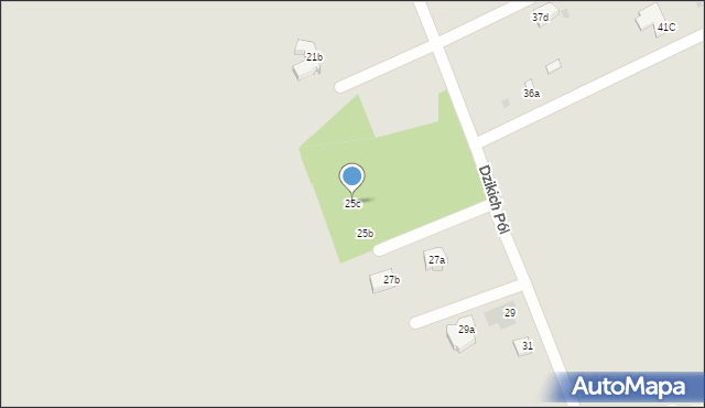 Łódź, Dzikich Pól, 25c, mapa Łodzi