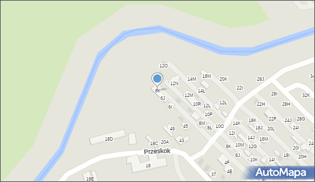 Lublin, Dzierżawna, 6K, mapa Lublina