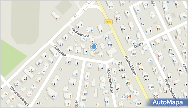 Lublin, Dziesiąta, 5, mapa Lublina