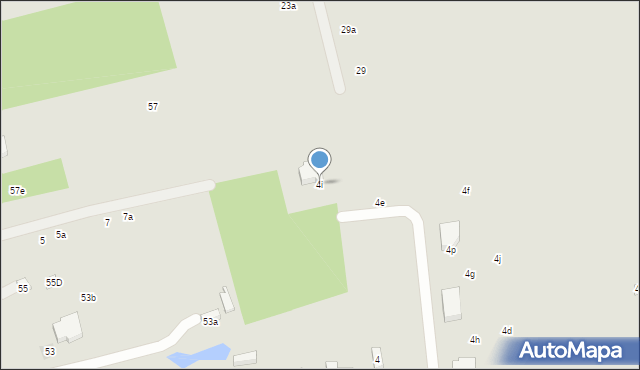 Lublin, Dzbenin, 4i, mapa Lublina