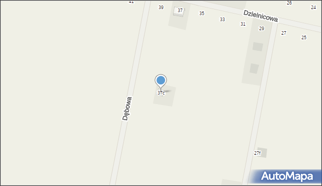 Maków, Dzielnicowa, 37c, mapa Maków