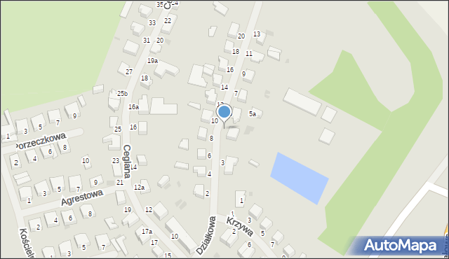 Malbork, Działkowa, 3a, mapa Malborka