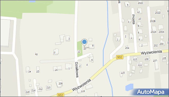 Marklowice, Działkowa, 10, mapa Marklowice