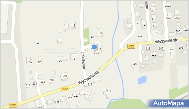 Marklowice, Działkowa, 4, mapa Marklowice