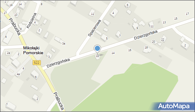 Mikołajki Pomorskie, Dzierzgońska, 12, mapa Mikołajki Pomorskie