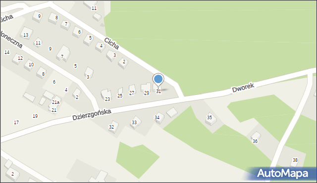 Mikołajki Pomorskie, Dzierzgońska, 31, mapa Mikołajki Pomorskie