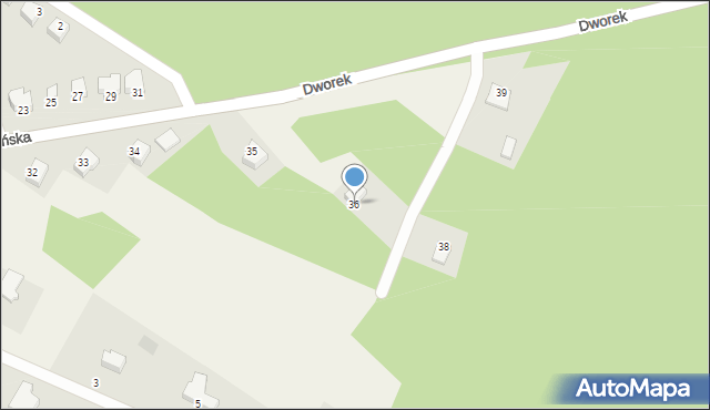 Mikołajki Pomorskie, Dzierzgońska, 36, mapa Mikołajki Pomorskie