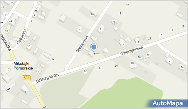 Mikołajki Pomorskie, Dzierzgońska, 5, mapa Mikołajki Pomorskie