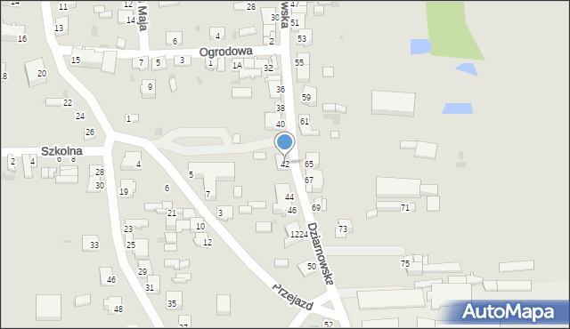 Mogielnica, Dziarnowska, 42, mapa Mogielnica