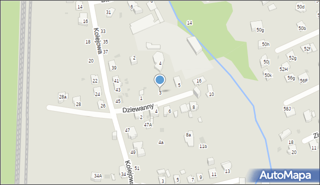 Mysłowice, Dziewanny, 3, mapa Mysłowice